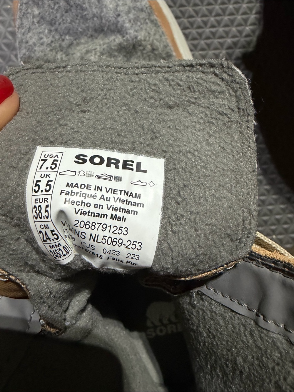 Sorel womens Tan and Gray High-Top Casual Boots - Picture 8 of 10